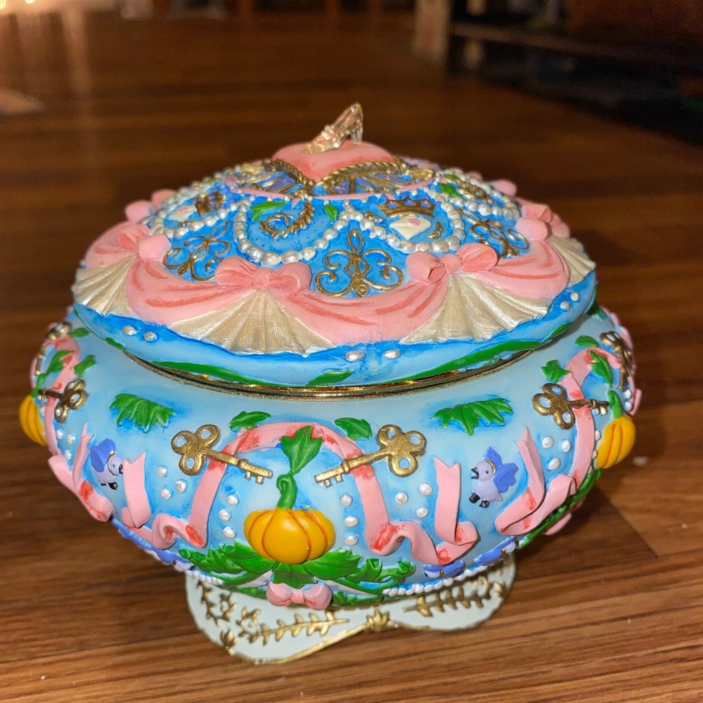 Disney Store Cinderella Music Jewelry Box